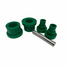 Load image into Gallery viewer, Set of green mechanical components and a silver cylindrical rod on a white background. KRX 1000 Motormounts
